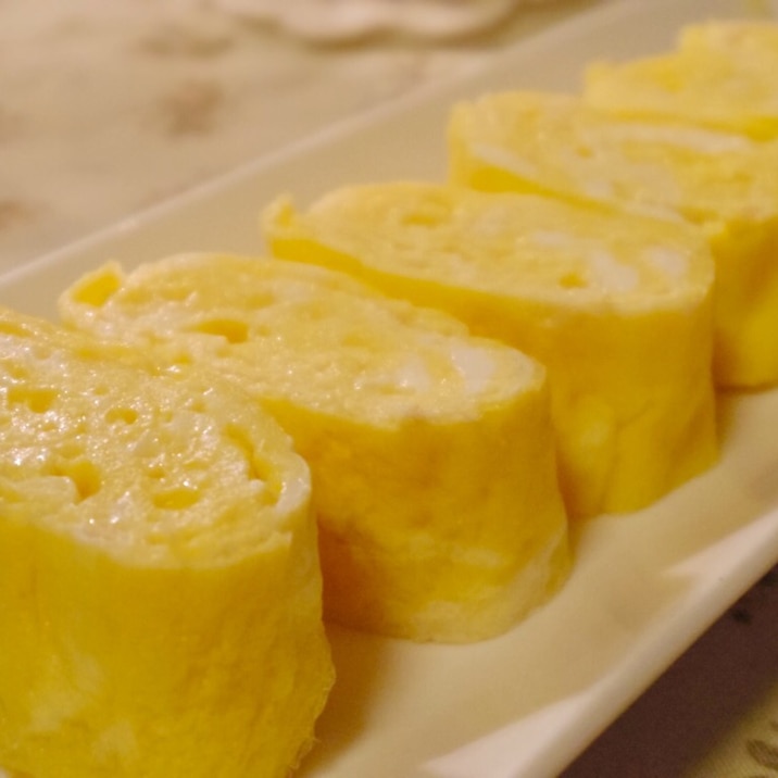 ふわふわしっとり 市販の白だしで簡単 だし巻き卵 レシピ 作り方 By 桜井さちえ 楽天レシピ